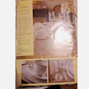 Lenox Tablecloth 70" x 144" Oblong Laurel Leaf NEW Original